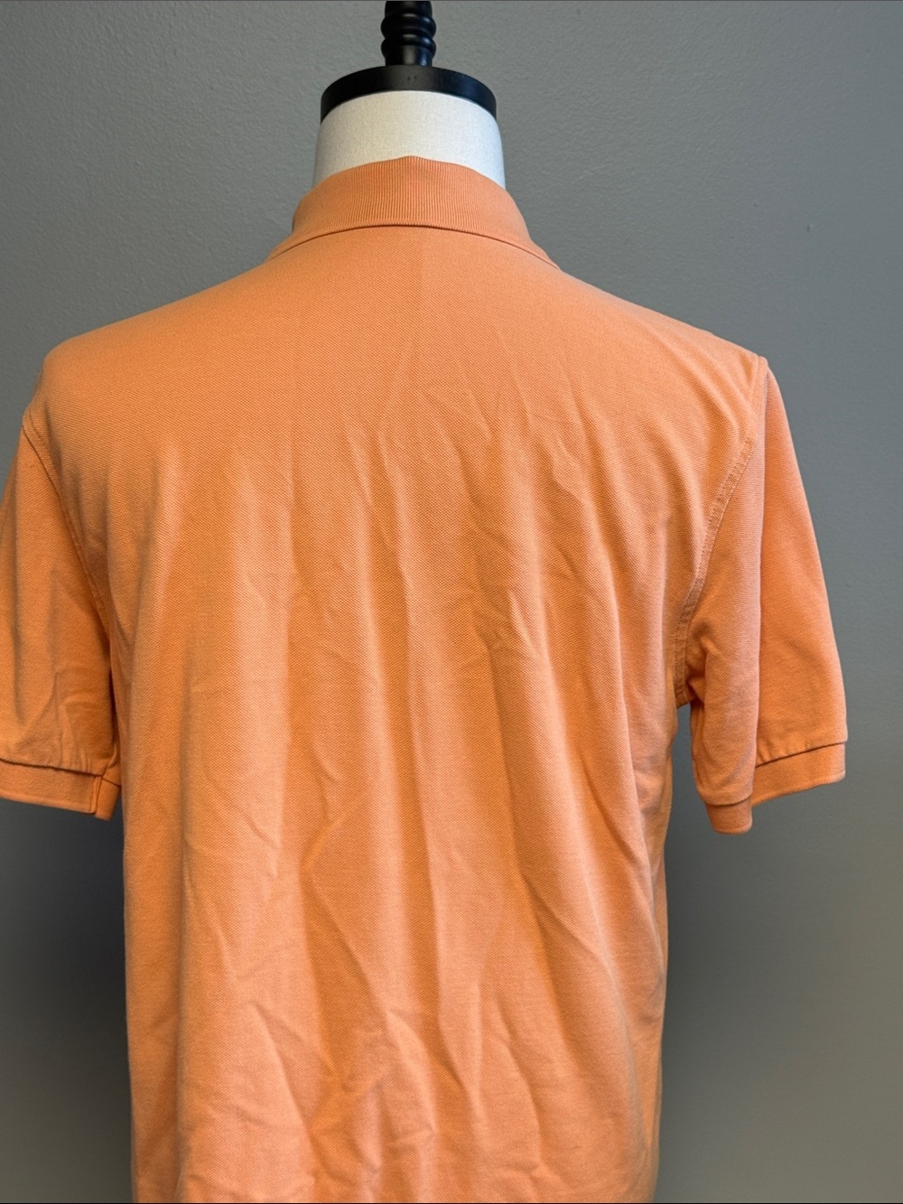 Brooks Brothers Performance Polo Shirt Peach Orange Slim Fit Large 100% Cotton - Picture 5 of 6